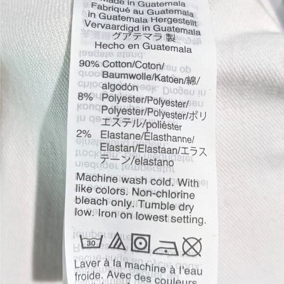 Madewell 10" High-Rise Skinny Jeans Pure White Women's Size 31 Style #AJ233 - Picture 13 of 13